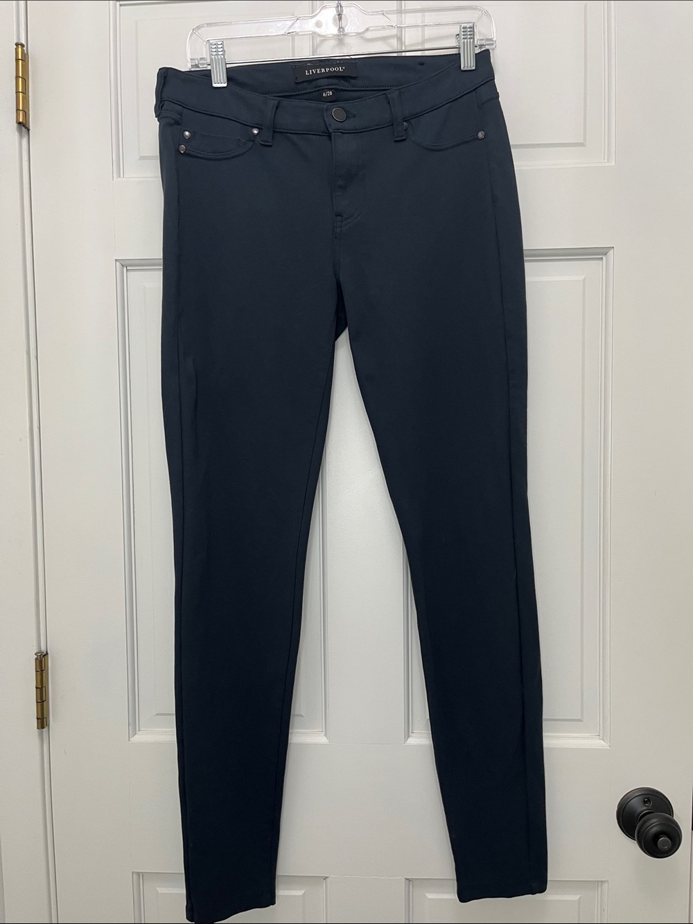 Liverpool Dark Navy Skinny Stretch Jeans - Size 6 / 28